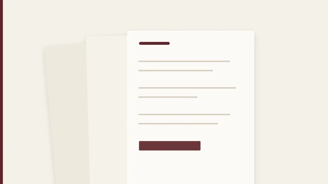 Illustration of three overlapping formation documents on warm paper, the top one marked with a deep red band